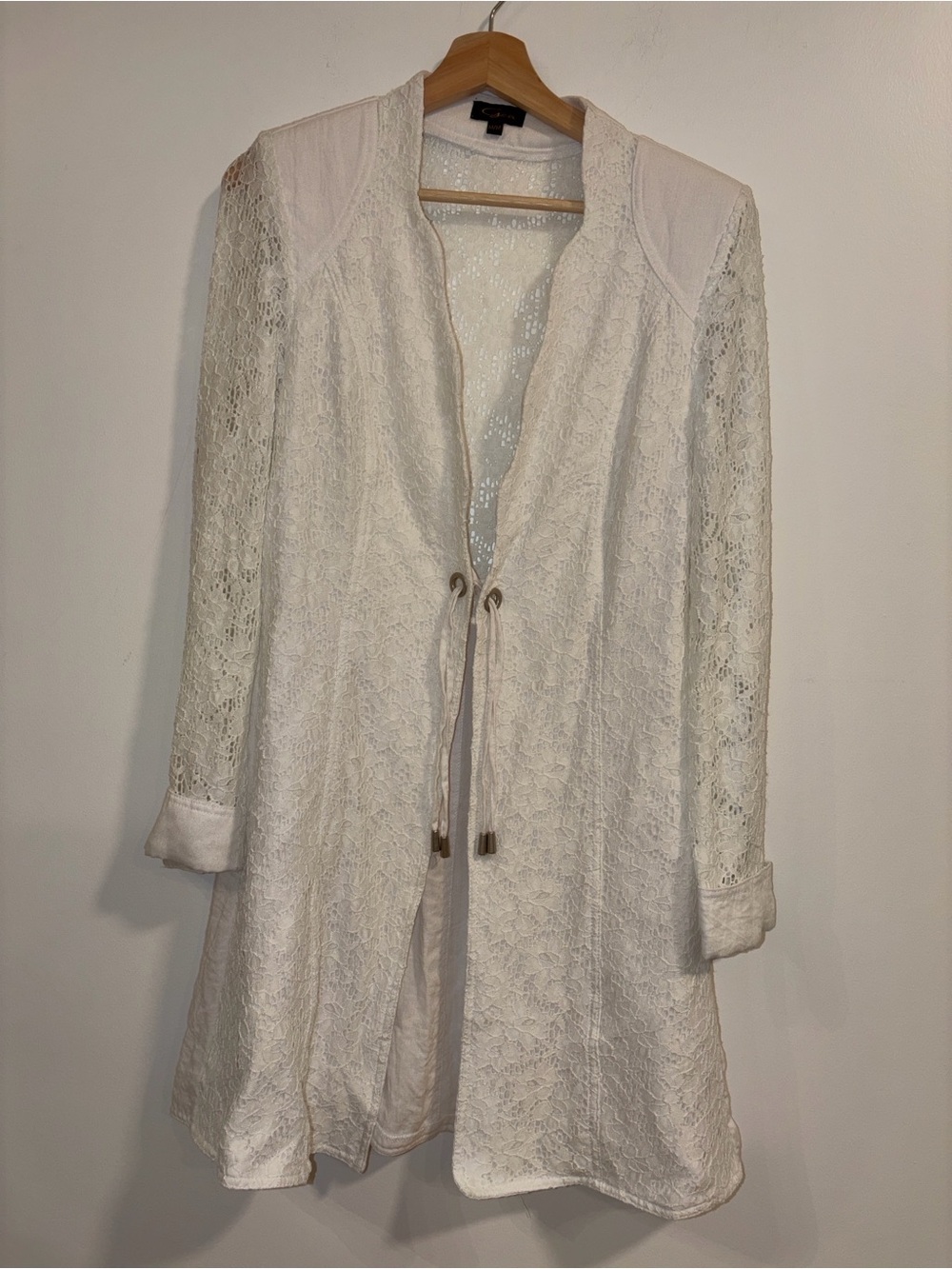 Gea Boho Lace white Lightweight Blazer